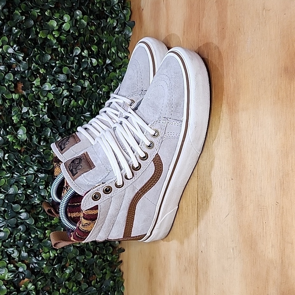 Vans SK8-HI Shoes | Size: 5.5 Womens | Gray & Tan